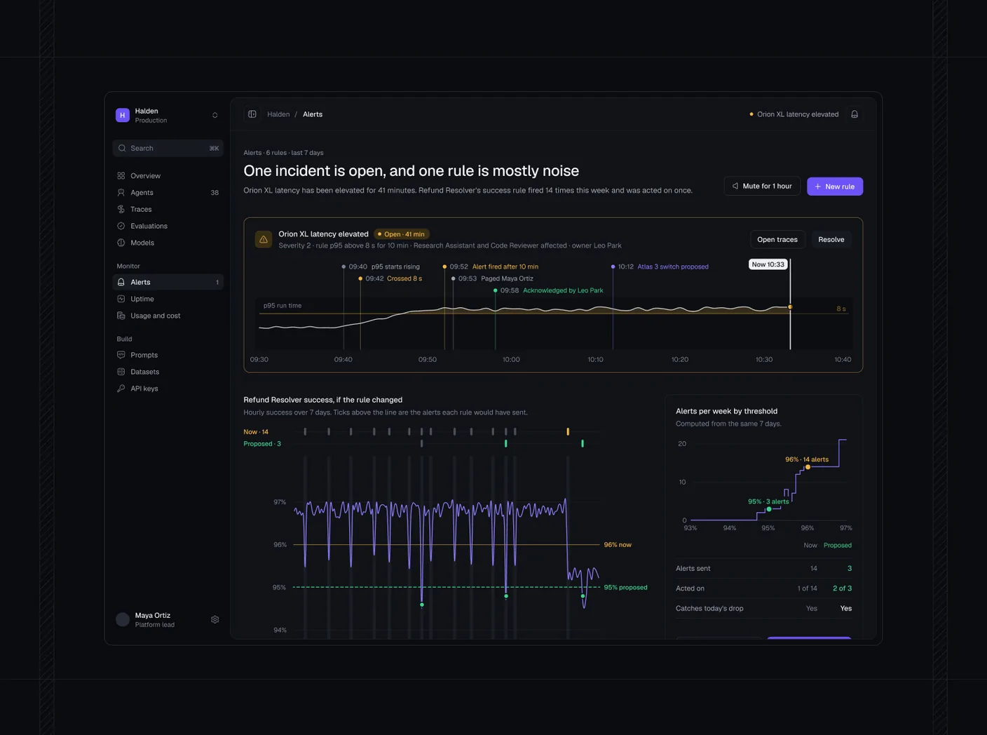 Alerts — Signal AI Ops